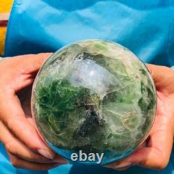 2 pieces 7.12LB Natural Beautiful Fluorite Energy Crystal Ball Healing 1308
