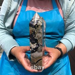 2 pieces 7.34LB Natural Volcanic agate column multiple pointed crystal 2220