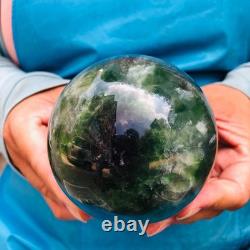 2piec 4.4LB Natural Beautiful Fluorite Energy Magic Ball Reiki Healing 892
