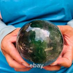 2piec 4.4LB Natural Beautiful Fluorite Energy Magic Ball Reiki Healing 892