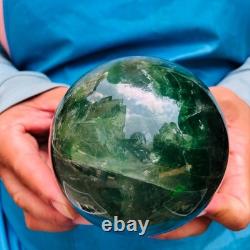 2piec 4.77LB Natural Beautiful Fluorite Energy Magic Ball Reiki Healing 890