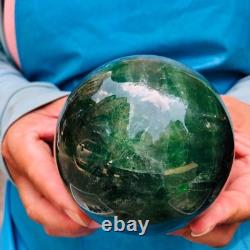 2piec 4.77LB Natural Beautiful Fluorite Energy Magic Ball Reiki Healing 890