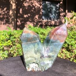 2piec 5.14LB Natural Ocean Jasper column multiple pointed quartz crystal 1180