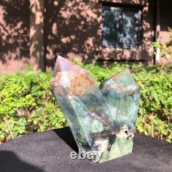 2piec 5.14LB Natural Ocean Jasper column multiple pointed quartz crystal 1180