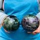 2piec 5.21lb Natural Beautiful Fluorite Energy Magic Ball Reiki Healing 888