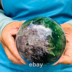 2piec 5.21LB Natural Beautiful Fluorite Energy Magic Ball Reiki Healing 888