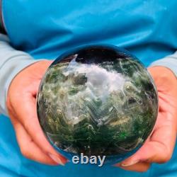 2piec 5.21LB Natural Beautiful Fluorite Energy Magic Ball Reiki Healing 888