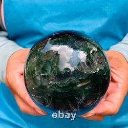 2piec 5.87LB Natural Beautiful Fluorite Energy Magic Ball Reiki Healing 886