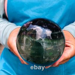 2piec 5.87LB Natural Beautiful Fluorite Energy Magic Ball Reiki Healing 886