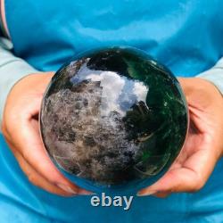 2piec 5.87LB Natural Beautiful Fluorite Energy Magic Ball Reiki Healing 886