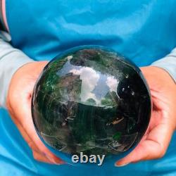 2piec 5.87LB Natural Beautiful Fluorite Energy Magic Ball Reiki Healing 886