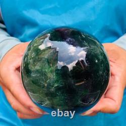 2piec 6.2LB Natural Beautiful Fluorite Energy Magic Ball Reiki Healing 882