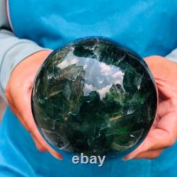 2piec 6.2LB Natural Beautiful Fluorite Energy Magic Ball Reiki Healing 882