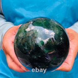 2piec 6.2LB Natural Beautiful Fluorite Energy Magic Ball Reiki Healing 882