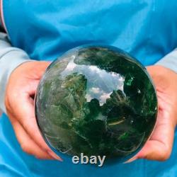 2piec 6.2LB Natural Beautiful Fluorite Energy Magic Ball Reiki Healing 882