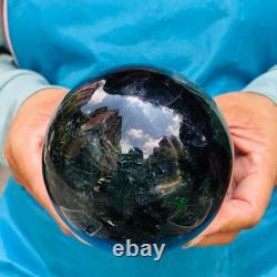 2piec 6.2LB Natural Beautiful Fluorite Energy Magic Ball Reiki Healing 882