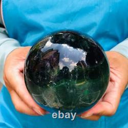 2piec 6.2LB Natural Beautiful Fluorite Energy Magic Ball Reiki Healing 882