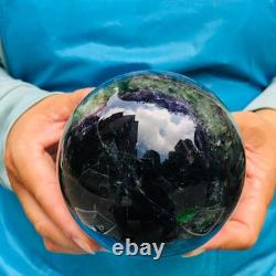 2piec 6.79LB Natural Beautiful Fluorite Energy Magic Ball Reiki Healing 877