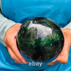 2piec 6.79LB Natural Beautiful Fluorite Energy Magic Ball Reiki Healing 877