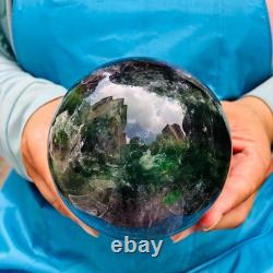 2piec 6.79LB Natural Beautiful Fluorite Energy Magic Ball Reiki Healing 877