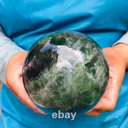2piec 7.26LB Natural Beautiful Fluorite Energy Magic Ball Reiki Healing 881