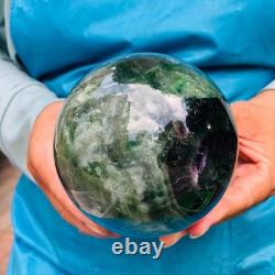2piec 7.26LB Natural Beautiful Fluorite Energy Magic Ball Reiki Healing 881