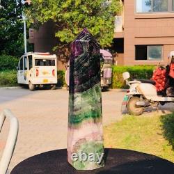 2piec 7.87LB Natural Fluorite crystal Hexagonal point Column Healing Reiki 1334