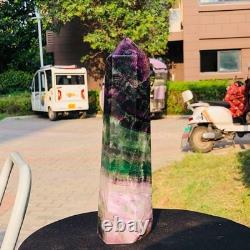 2piec 7.87LB Natural Fluorite crystal Hexagonal point Column Healing Reiki 1334