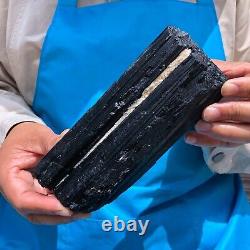 2pieces4.31LB Natural Black Tourmaline Crystal Rough Mineral Specimen 1704