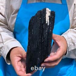 2pieces4.31LB Natural Black Tourmaline Crystal Rough Mineral Specimen 1704