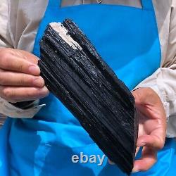 2pieces4.31LB Natural Black Tourmaline Crystal Rough Mineral Specimen 1704