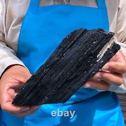 2pieces4.31LB Natural Black Tourmaline Crystal Rough Mineral Specimen 1704