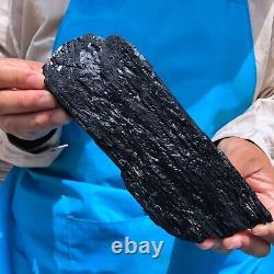 2pieces4.31LB Natural Black Tourmaline Crystal Rough Mineral Specimen 1704