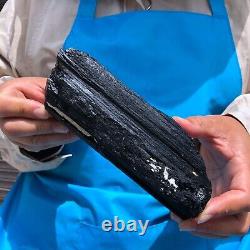 2pieces4.31LB Natural Black Tourmaline Crystal Rough Mineral Specimen 1704