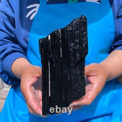 2pieces5.94LB Black Tourmaline Crystal Stone Original Mineral Specimen 654