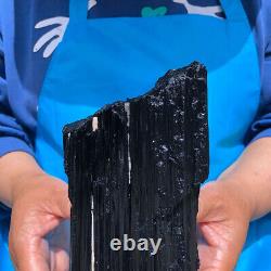 2pieces5.94LB Black Tourmaline Crystal Stone Original Mineral Specimen 654