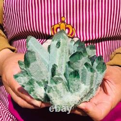 2pieces 3.69LB New Discovery Green Ghost Crystal Cluster Mineral Healing 1821