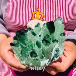 2pieces 3.6LB New Discovery Green Ghost Crystal Cluster Mineral Healing 705