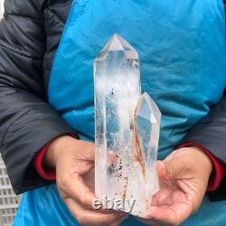 2pieces 4.51LB Natural Clear Quartz Cluster Crystal Mineral Heals Specimen 2974