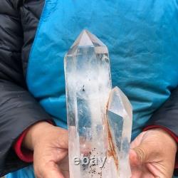 2pieces 4.51LB Natural Clear Quartz Cluster Crystal Mineral Heals Specimen 2974