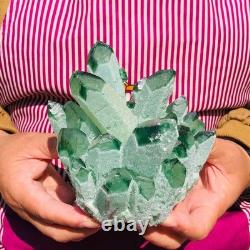 2pieces 4.52LB New Find green PhantomQuartz Crystal Cluster MineralSpecimen 1820