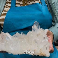 2pieces 4.79LB Natural Clear Quartz Cluster Crystal Mineral Heals Specimen 1465