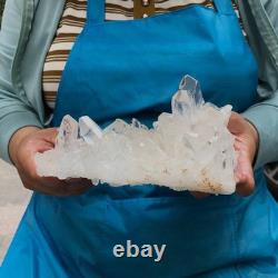 2pieces 4.79LB Natural Clear Quartz Cluster Crystal Mineral Heals Specimen 1465