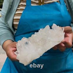 2pieces 4.79LB Natural Clear Quartz Cluster Crystal Mineral Heals Specimen 1465