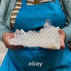 2pieces 4.79LB Natural Clear Quartz Cluster Crystal Mineral Heals Specimen 1465