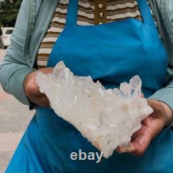 2pieces 4.79LB Natural Clear Quartz Cluster Crystal Mineral Heals Specimen 1465