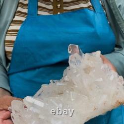 2pieces 4.79LB Natural Clear Quartz Cluster Crystal Mineral Heals Specimen 1465