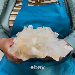 2pieces 4.79LB Natural Clear Quartz Cluster Crystal Mineral Heals Specimen 1465