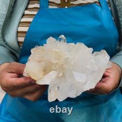 2pieces 4.79LB Natural Clear Quartz Cluster Crystal Mineral Heals Specimen 1465