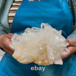 2pieces 4.79LB Natural Clear Quartz Cluster Crystal Mineral Heals Specimen 1465